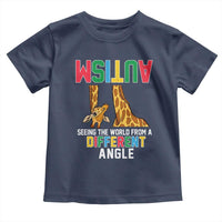 Giraffe Autism Awareness Toddler T Shirt Seeing World Different Angle