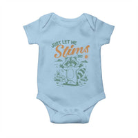 Funny Raccoon Autism Awareness Baby Onesie Just Let Me Stim Bro