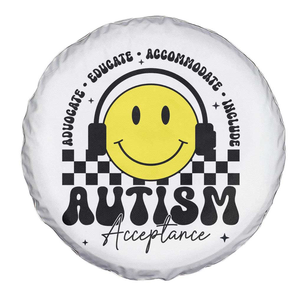 Autism Acceptance Spare Tire Cover Advocate Educate Accomodate Include Special Education