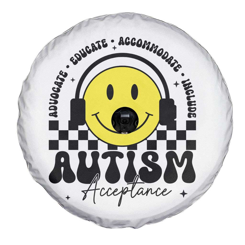 Autism Acceptance Spare Tire Cover Advocate Educate Accomodate Include Special Education