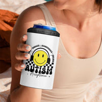 Autism Acceptance 4 in 1 Can Cooler Tumbler Advocate Educate Accomodate Include Special Education