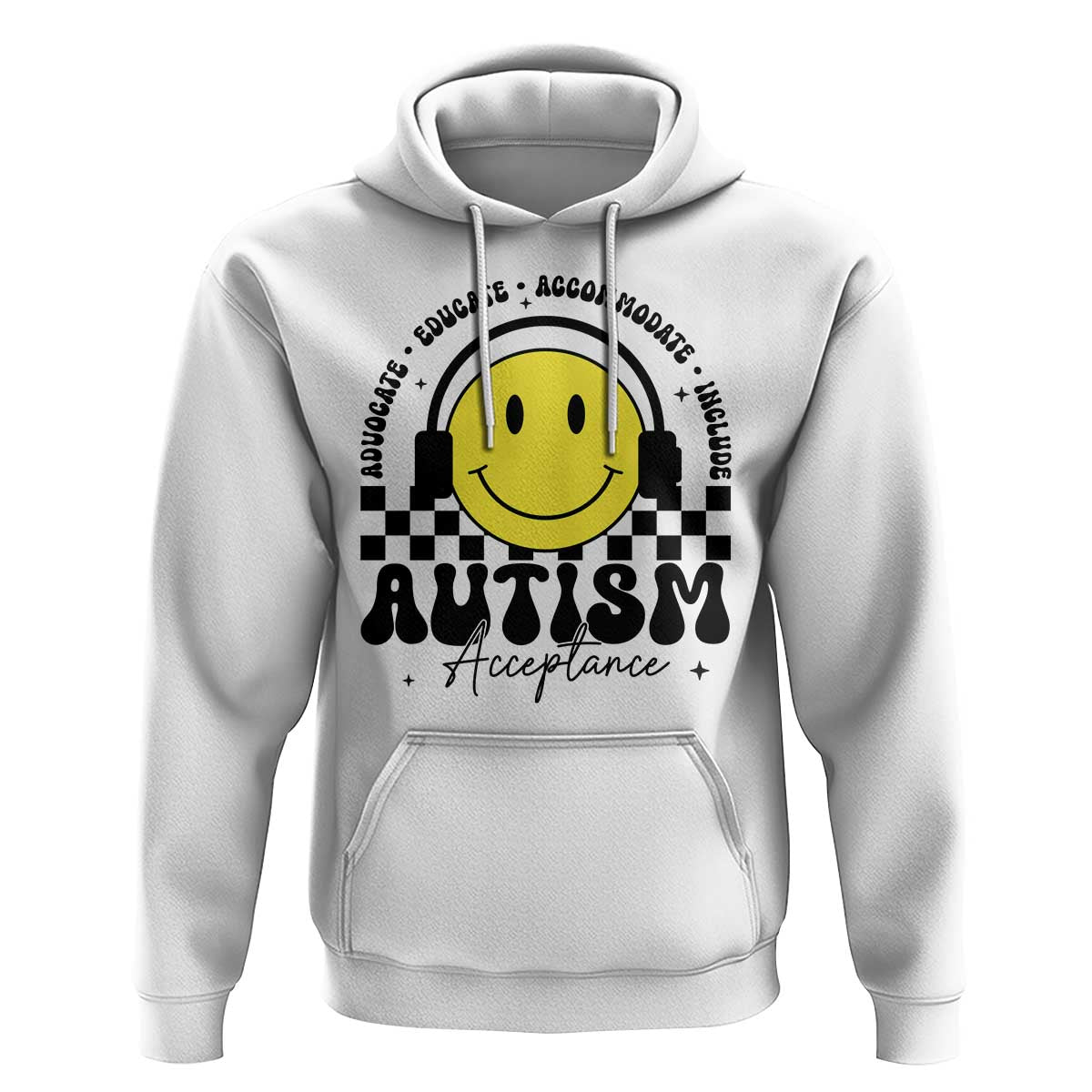 Autism Acceptance Hoodie Advocate Educate Accomodate Include Special Education