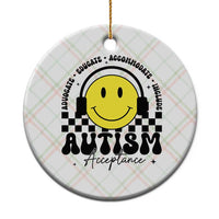 Autism Acceptance Ceramic Ornament Advocate Educate Accomodate Include Special Education - Wonder Print Shop