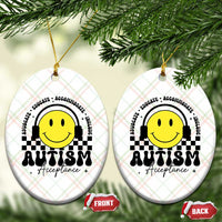 Autism Acceptance Ceramic Ornament Advocate Educate Accomodate Include Special Education - Wonder Print Shop