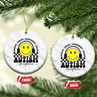 Autism Acceptance Ceramic Ornament Advocate Educate Accomodate Include Special Education - Wonder Print Shop