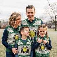 Autism Acceptance V-Neck Knit Sweater Vest Advocate Educate Accomodate Include Special Education - Wonder Print Shop