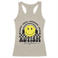 Autism Acceptance Racerback Tank Top Advocate Educate Accomodate Include Special Education