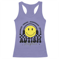 Autism Acceptance Racerback Tank Top Advocate Educate Accomodate Include Special Education