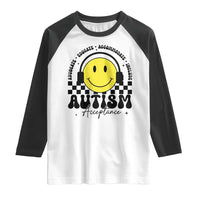 Autism Acceptance Raglan Shirt Advocate Educate Accomodate Include Special Education