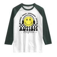 Autism Acceptance Raglan Shirt Advocate Educate Accomodate Include Special Education