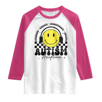 Autism Acceptance Raglan Shirt Advocate Educate Accomodate Include Special Education