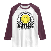 Autism Acceptance Raglan Shirt Advocate Educate Accomodate Include Special Education