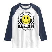 Autism Acceptance Raglan Shirt Advocate Educate Accomodate Include Special Education