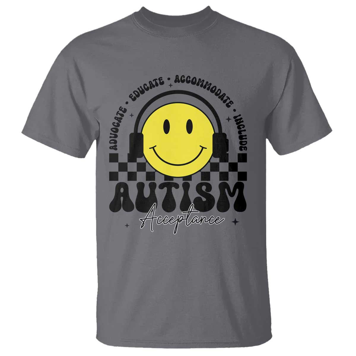Autism Acceptance T Shirt Advocate Educate Accomodate Include Special Education