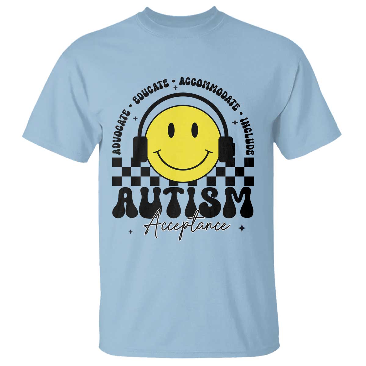 Autism Acceptance T Shirt Advocate Educate Accomodate Include Special Education