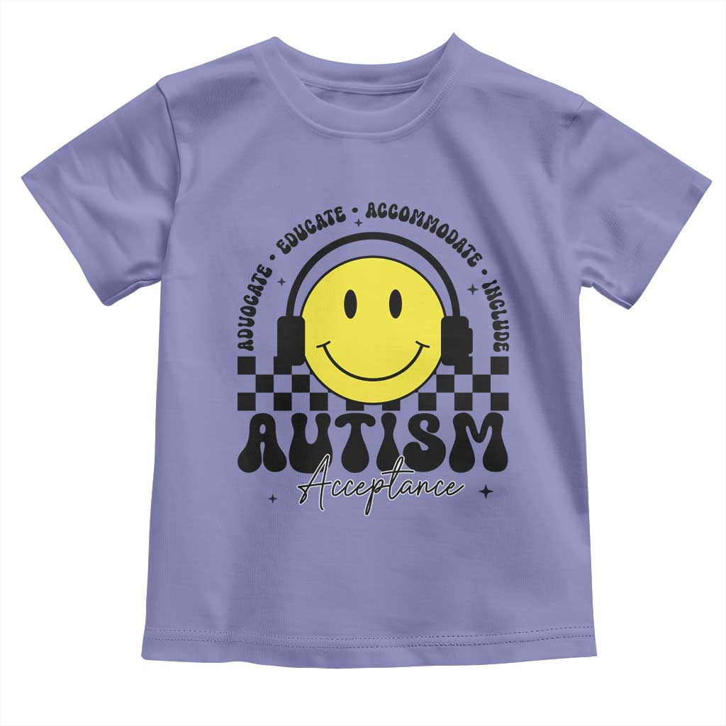 Autism Acceptance Toddler T Shirt Advocate Educate Accomodate Include Special Education