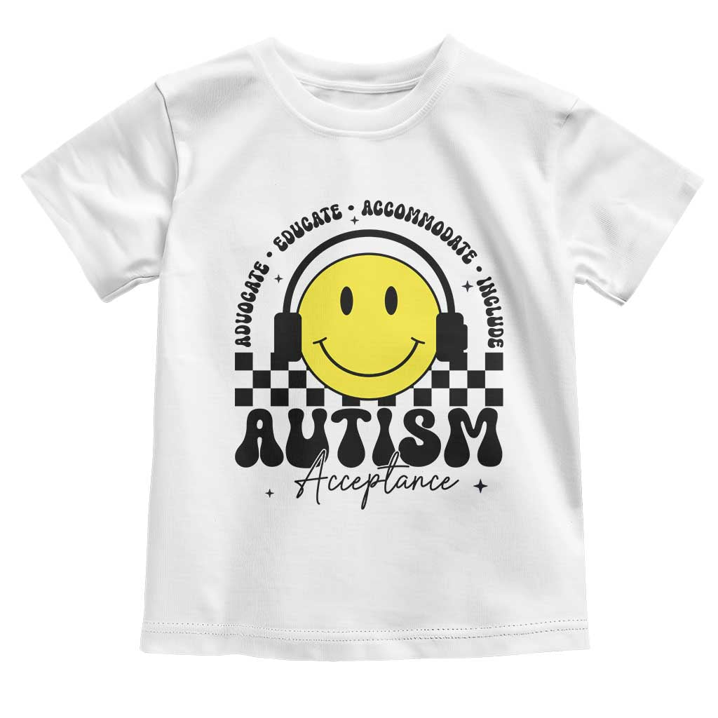 Autism Acceptance Toddler T Shirt Advocate Educate Accomodate Include Special Education