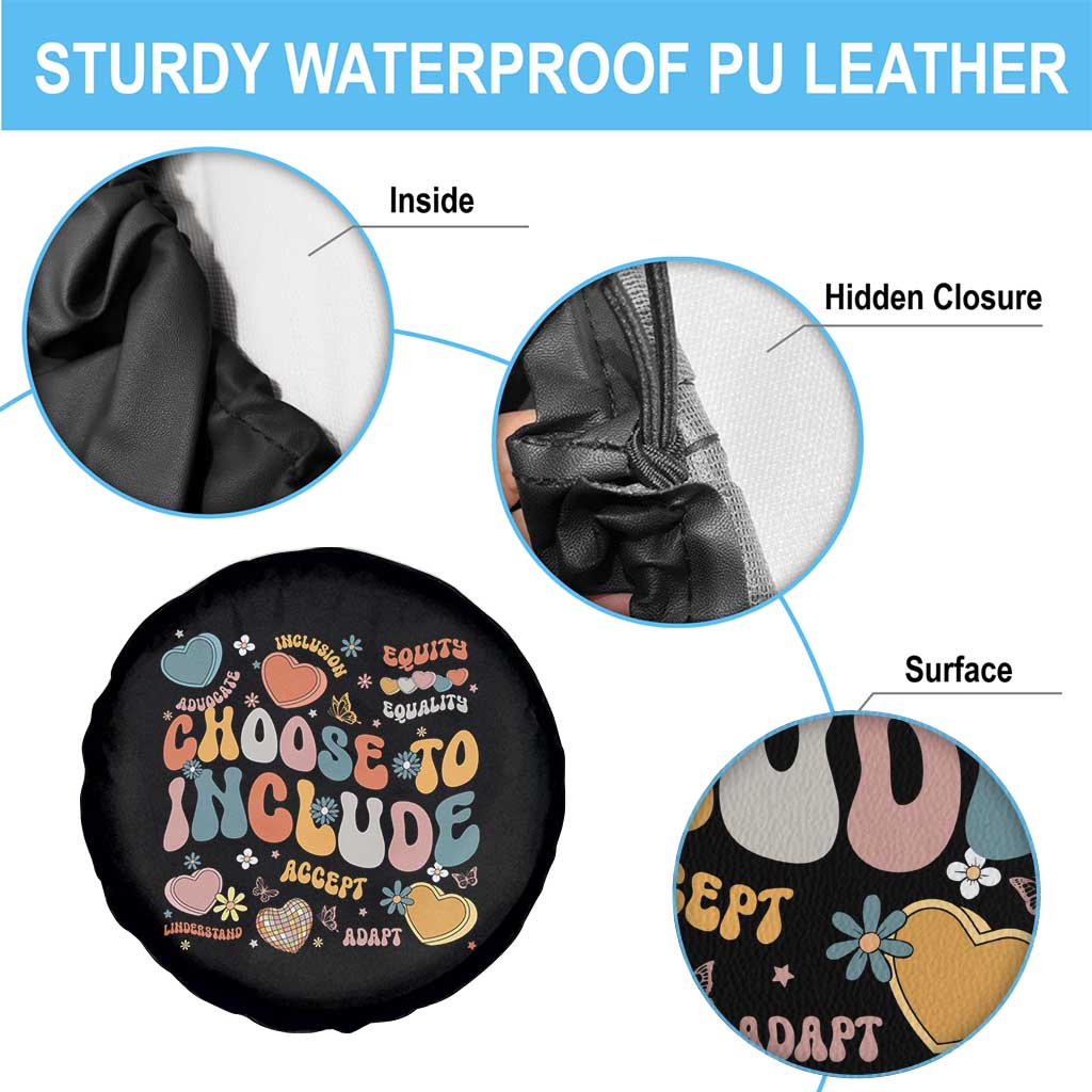 Autism Acceptance Spare Tire Cover Choose To Include Inclusion Matters