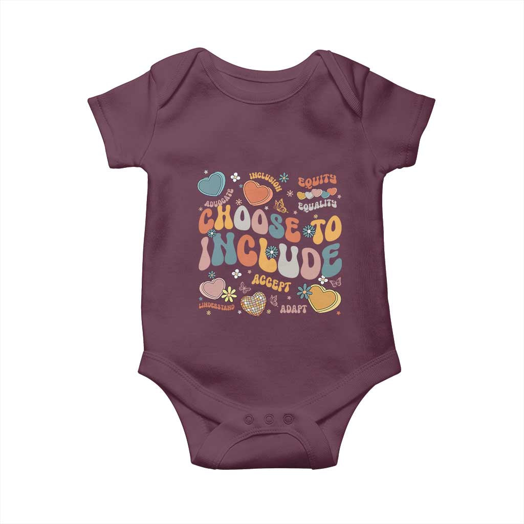 Autism Acceptance Baby Onesie Choose To Include Inclusion Matters