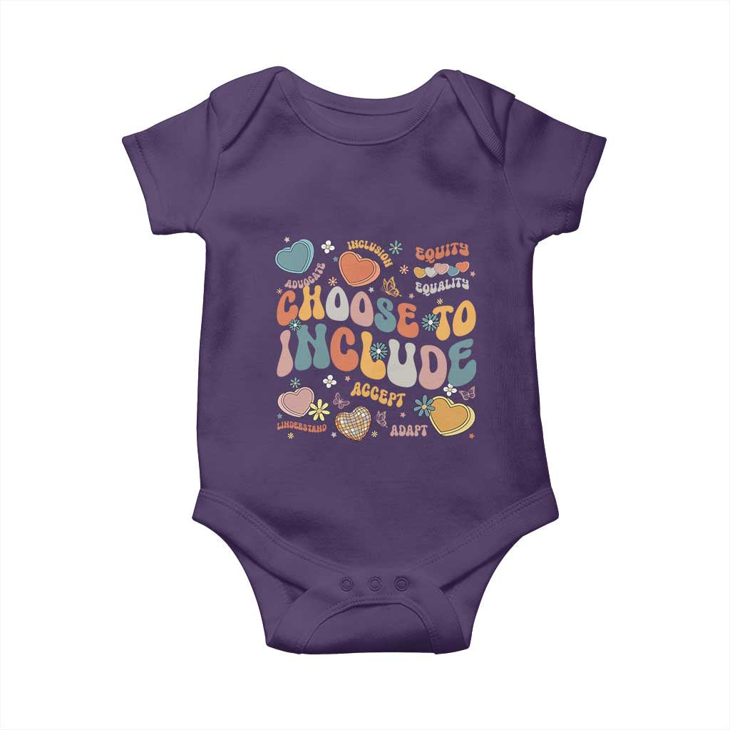 Autism Acceptance Baby Onesie Choose To Include Inclusion Matters