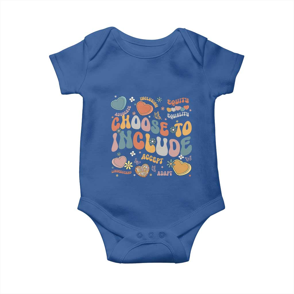 Autism Acceptance Baby Onesie Choose To Include Inclusion Matters