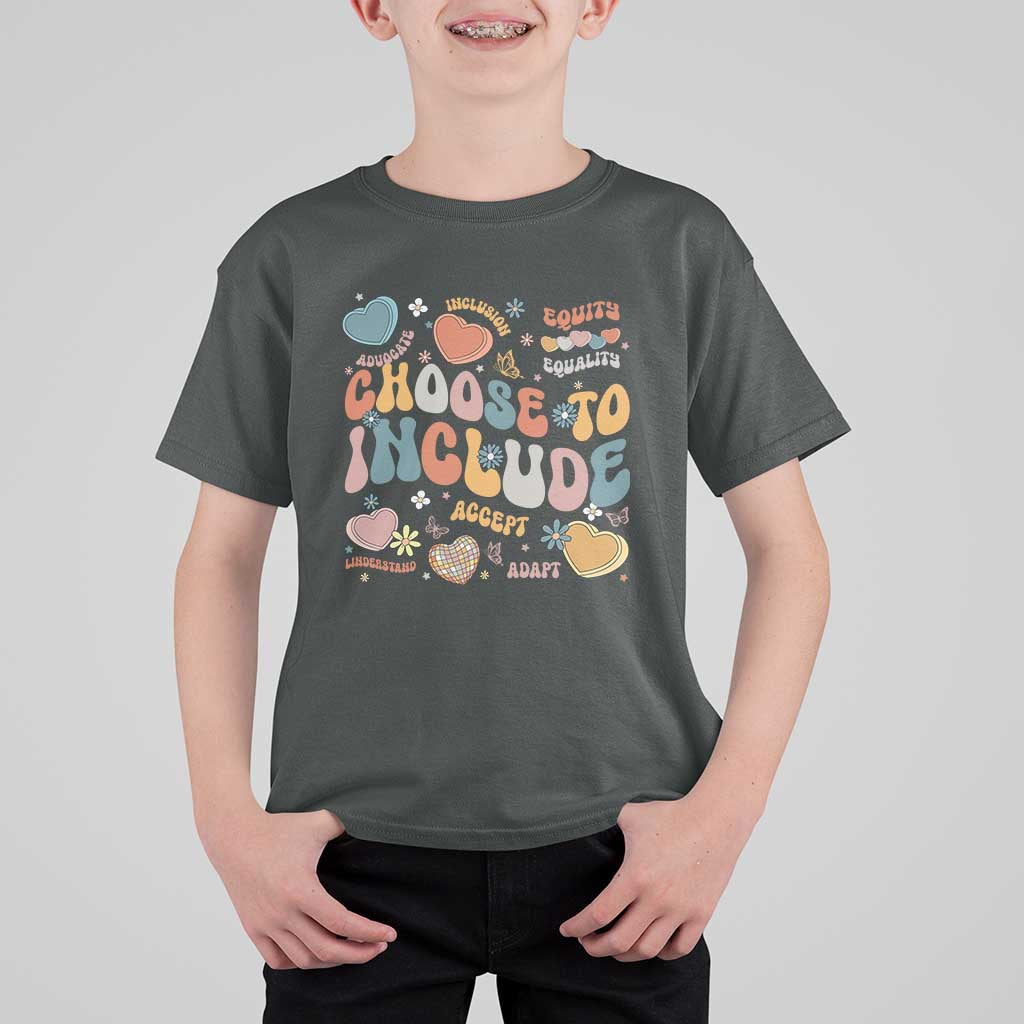 Autism Acceptance T Shirt For Kid Choose To Include Inclusion Matters
