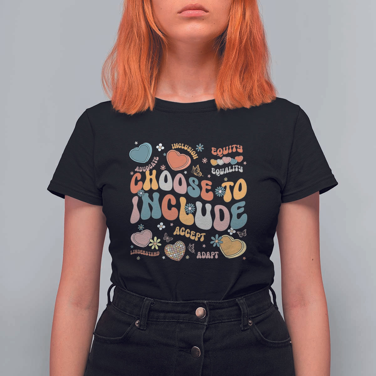 Autism Acceptance T Shirt For Women Choose To Include Inclusion Matters