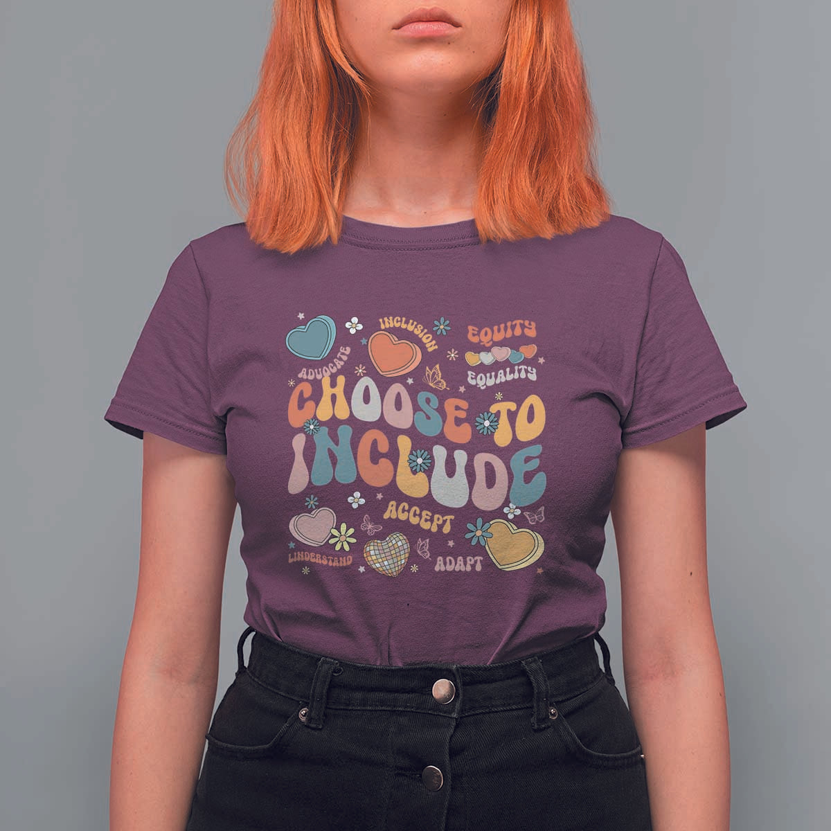 Autism Acceptance T Shirt For Women Choose To Include Inclusion Matters