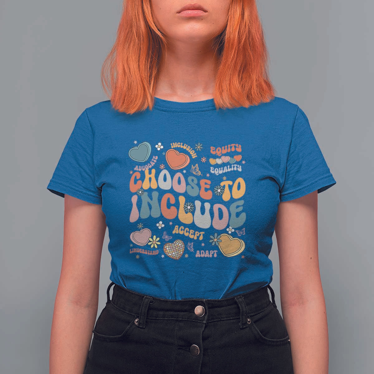 Autism Acceptance T Shirt For Women Choose To Include Inclusion Matters
