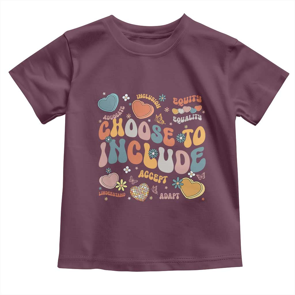 Autism Acceptance Toddler T Shirt Choose To Include Inclusion Matters