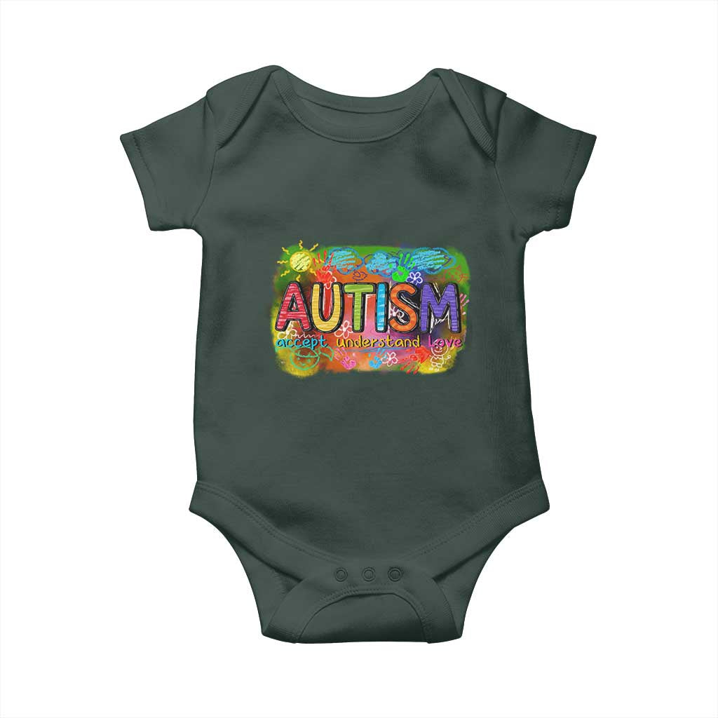 Autism Acceptance Baby Onesie Accept Understand Love Autistic Support