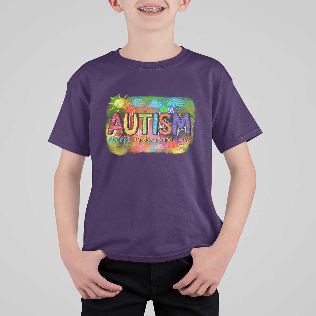 Autism Acceptance T Shirt For Kid Accept Understand Love Autistic Support