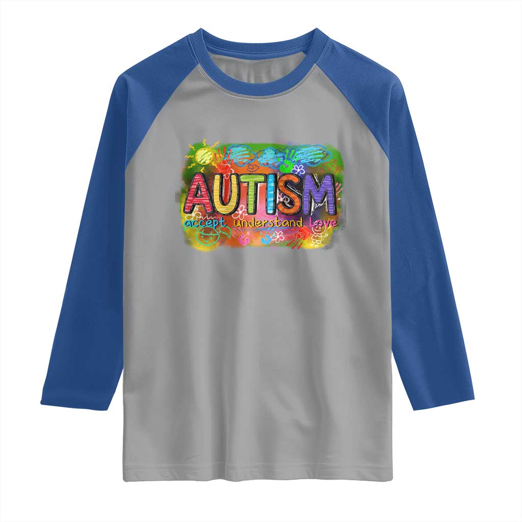 Autism Acceptance Raglan Shirt Accept Understand Love Autistic Support