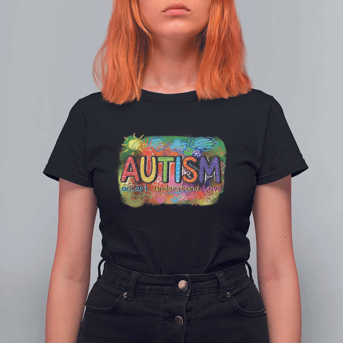 Autism Acceptance T Shirt For Women Accept Understand Love Autistic Support