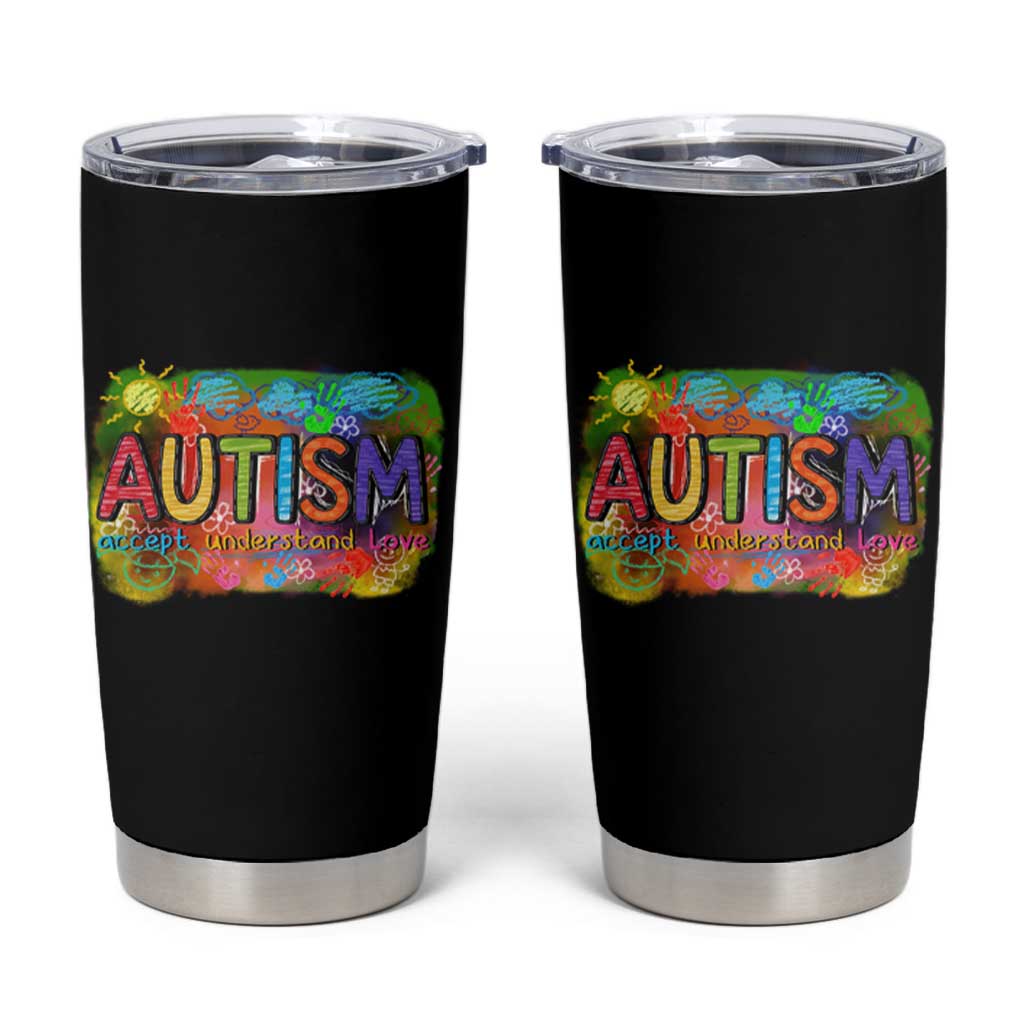 Autism Acceptance Tumbler Cup Accept Understand Love Autistic Support
