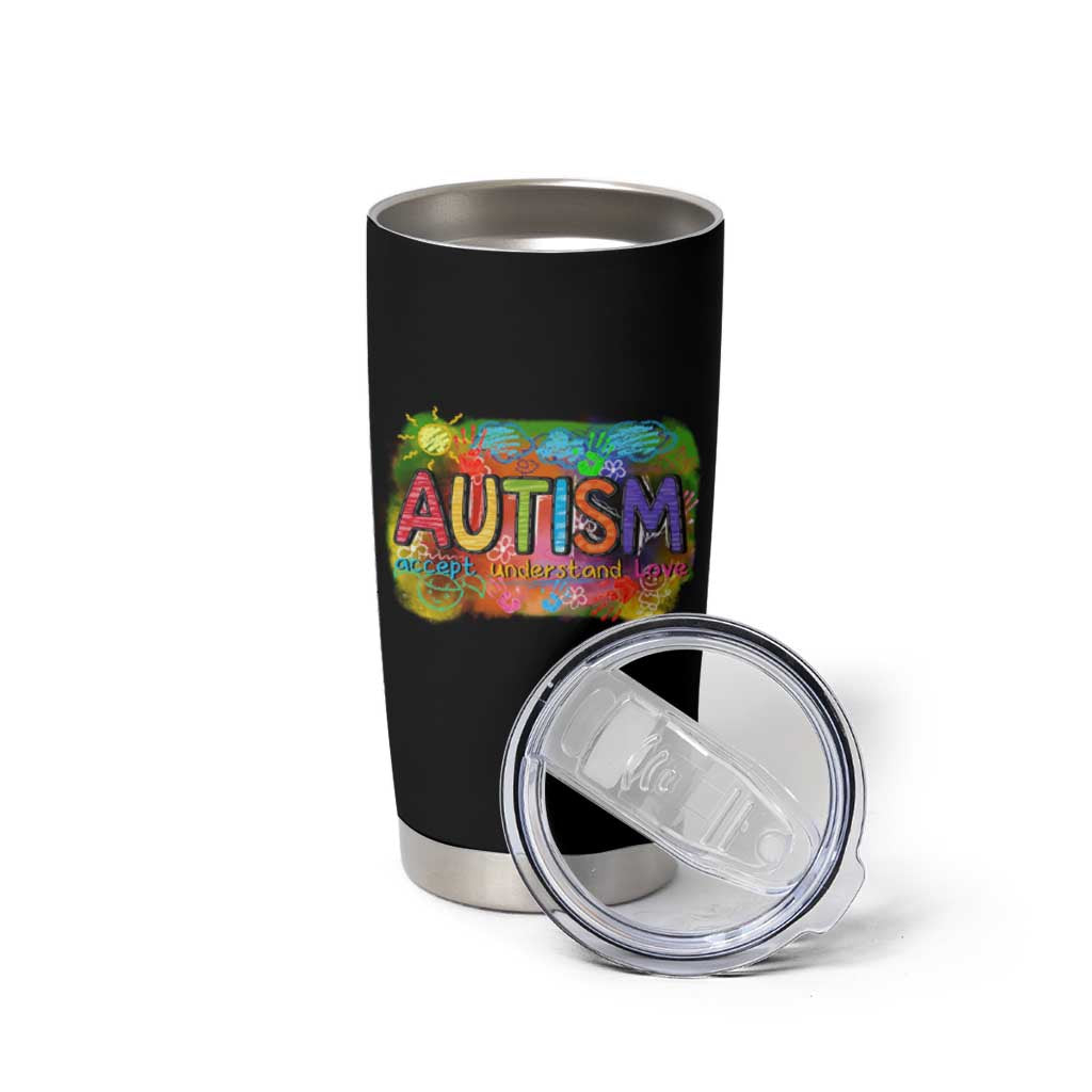 Autism Acceptance Tumbler Cup Accept Understand Love Autistic Support