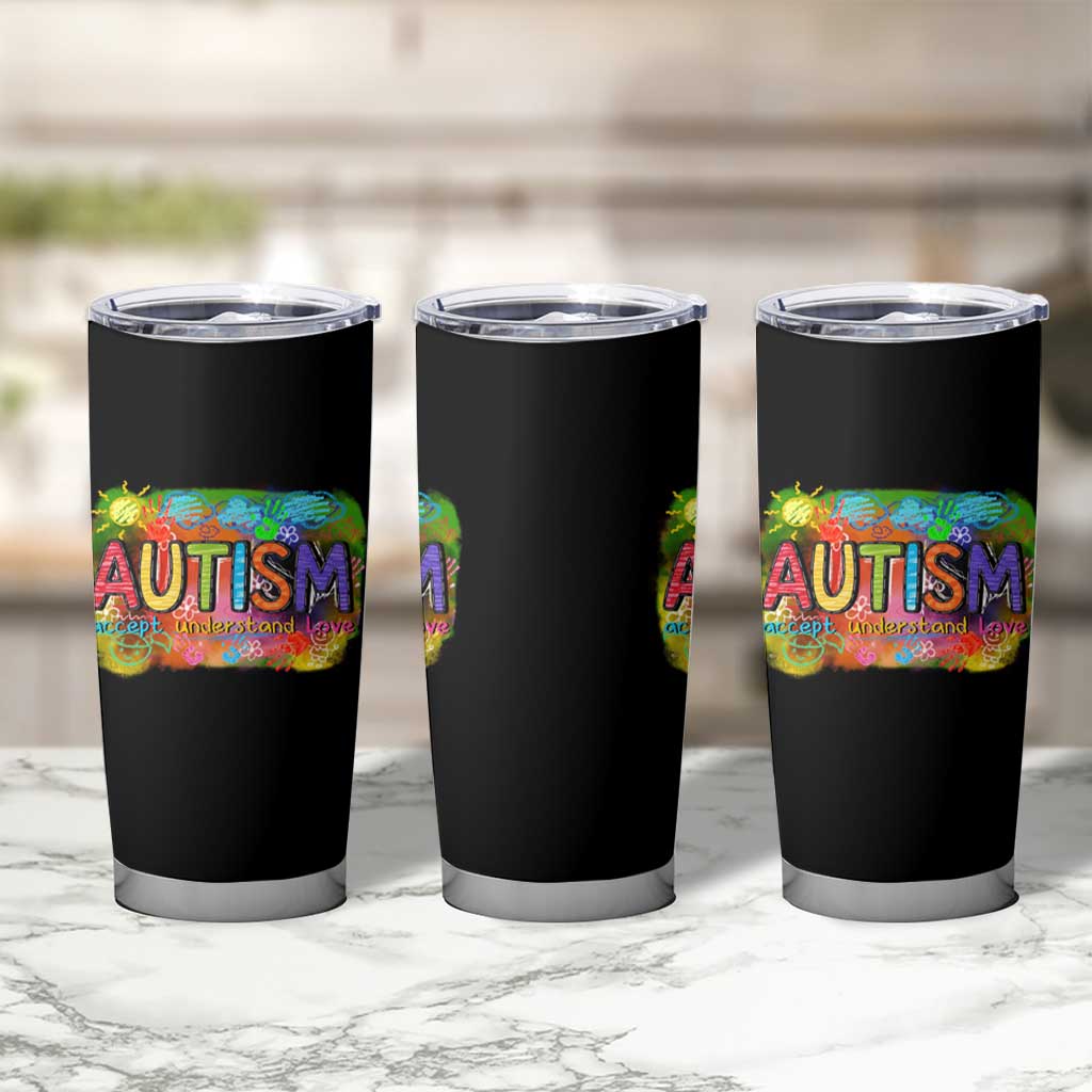 Autism Acceptance Tumbler Cup Accept Understand Love Autistic Support