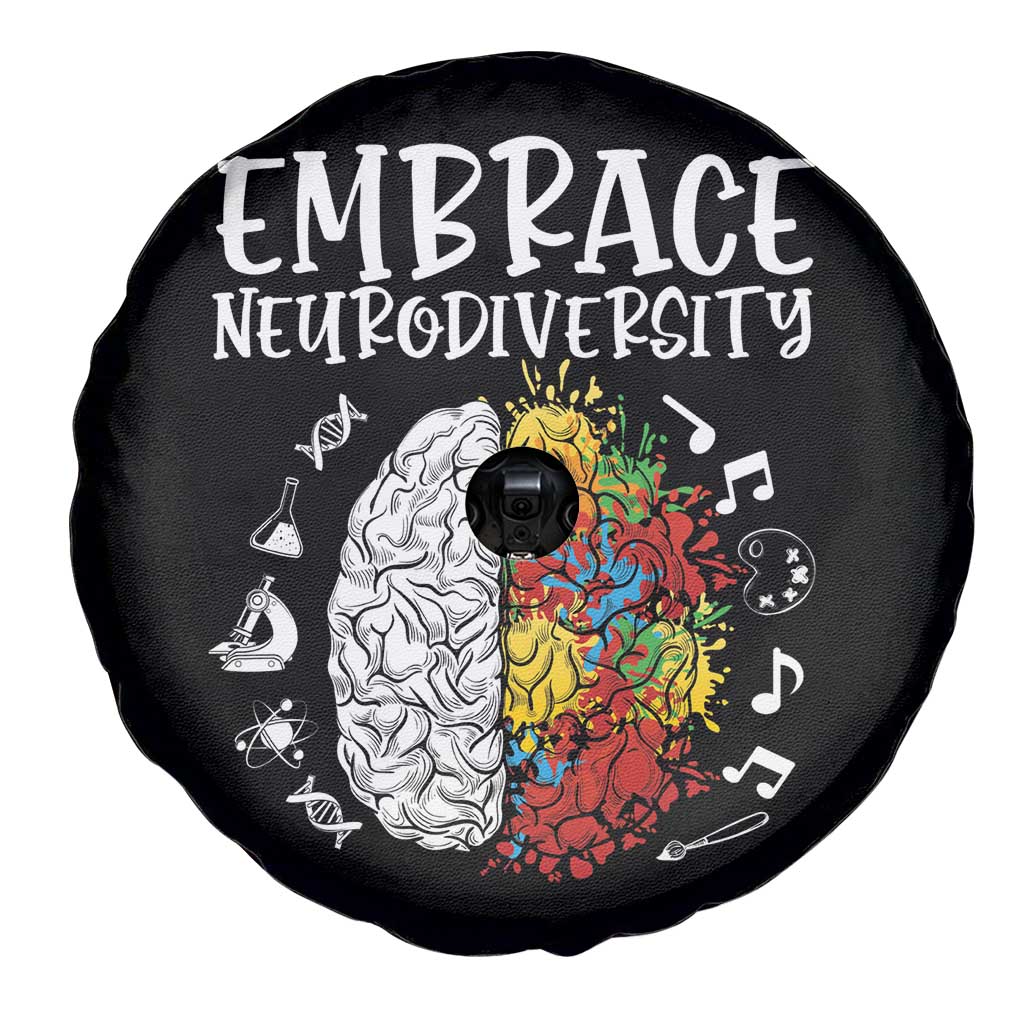 Embrace Neurodiversity Spare Tire Cover Autism Awareness ASD ADHD Acceptance