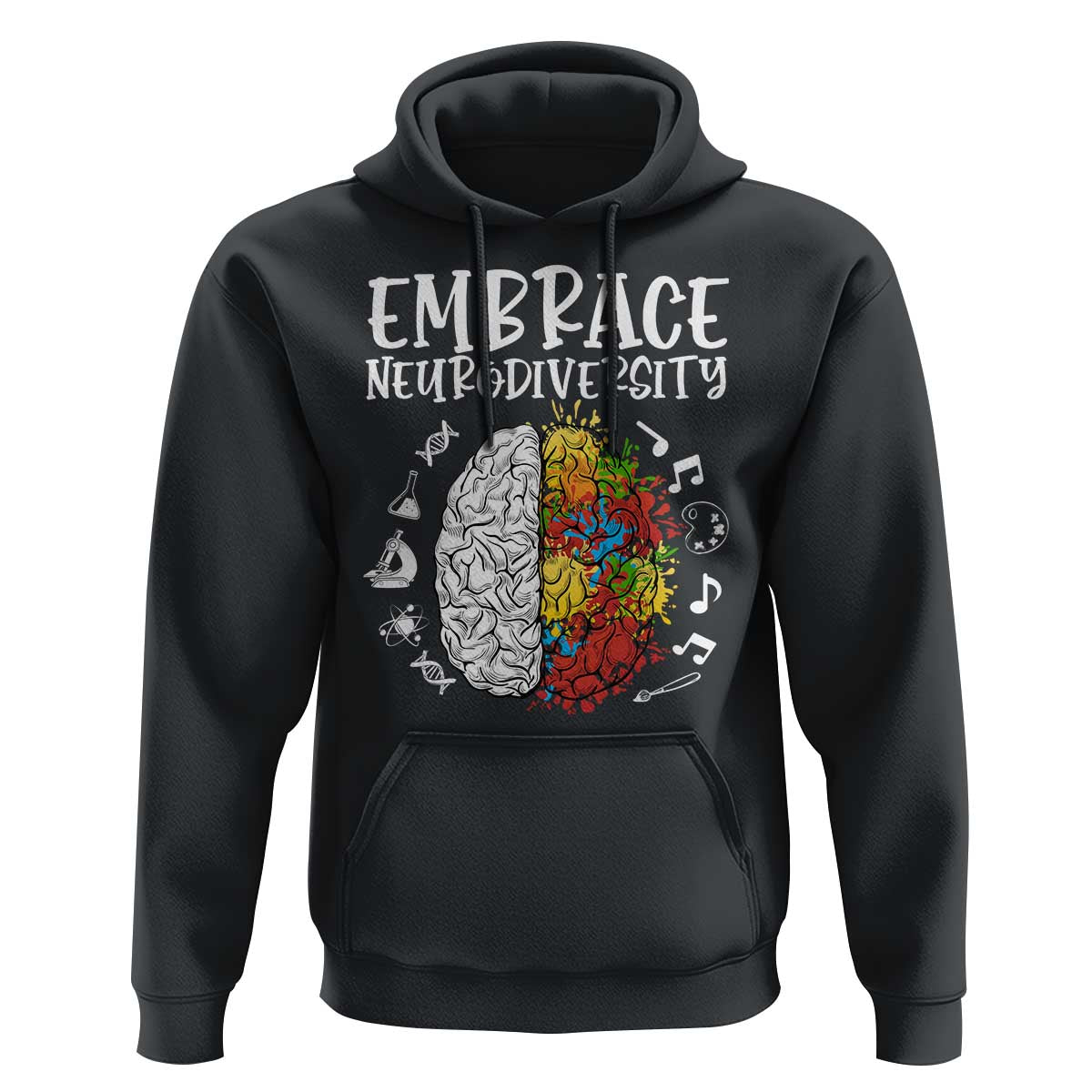 Embrace Neurodiversity Hoodie Autism Awareness ASD ADHD Acceptance