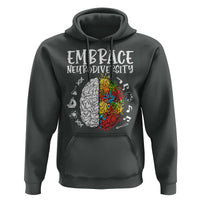 Embrace Neurodiversity Hoodie Autism Awareness ASD ADHD Acceptance
