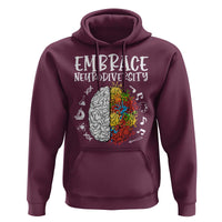 Embrace Neurodiversity Hoodie Autism Awareness ASD ADHD Acceptance