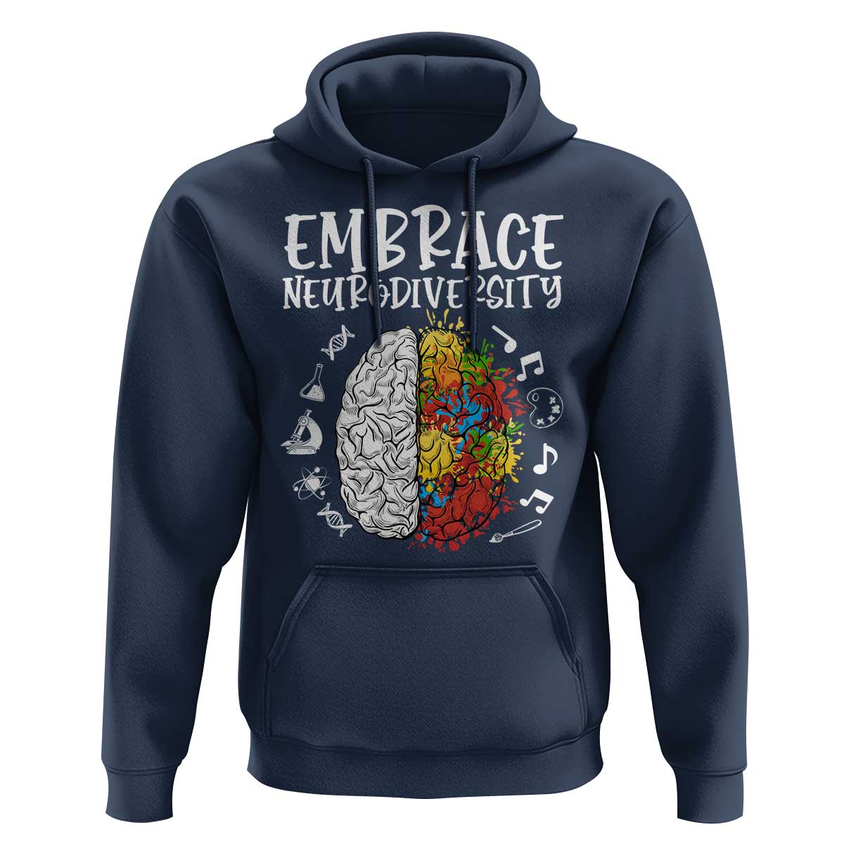 Embrace Neurodiversity Hoodie Autism Awareness ASD ADHD Acceptance