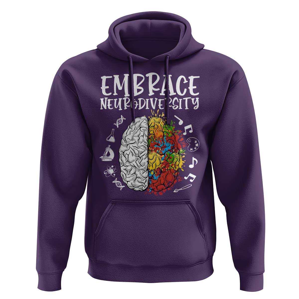 Embrace Neurodiversity Hoodie Autism Awareness ASD ADHD Acceptance