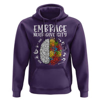Embrace Neurodiversity Hoodie Autism Awareness ASD ADHD Acceptance