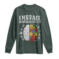 Embrace Neurodiversity Long Sleeve Shirt Autism Awareness ASD ADHD Acceptance