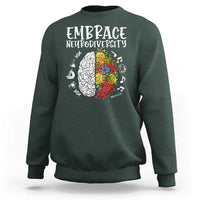 Embrace Neurodiversity Sweatshirt Autism Awareness ASD ADHD Acceptance