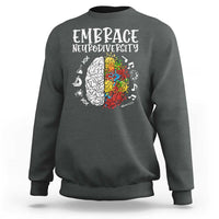 Embrace Neurodiversity Sweatshirt Autism Awareness ASD ADHD Acceptance
