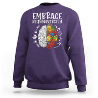 Embrace Neurodiversity Sweatshirt Autism Awareness ASD ADHD Acceptance