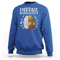 Embrace Neurodiversity Sweatshirt Autism Awareness ASD ADHD Acceptance