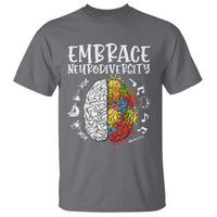 Embrace Neurodiversity T Shirt Autism Awareness ASD ADHD Acceptance